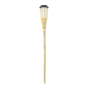 Balise solaire LED IP44 en bambou