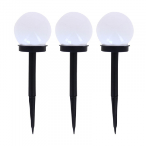 Lot de 3 balises LED solaires
